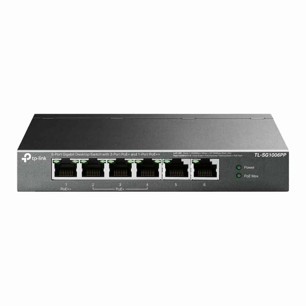 tp-link 6-Port Gigabit Desktop Switch with 4-Port PoE